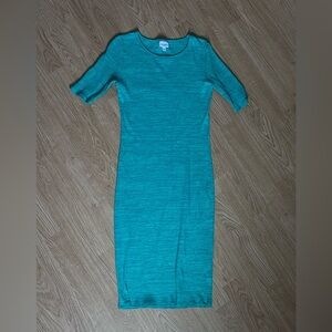 mint green body con dress